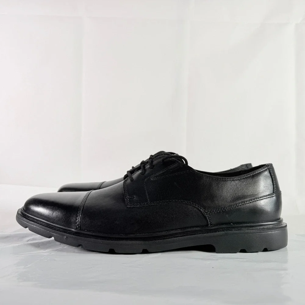Bostonian‎ Luglite Cap Men's Size 10 M Black Leather Waterproof Dress Shoes New